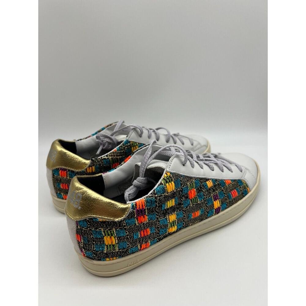P448 John Malhia Low Top Multicolor Women’s Sneakers Size EUR 39/Us 9 NEW - Picture 11 of 12